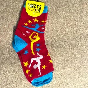 Foozys Girls Gymnastics Pink Socks